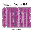 Crealies Cardzz STERKTE (NL) 100x145 mm 