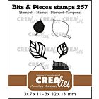 Crealies Clearstamp Bits & Pieces Blaadjes nr.16 CLBP257 12x13mm