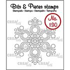 Crealies Clearstamp Bits & Pieces sneeuwvlok B  39 x 45 mm        
