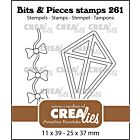 Crealies Clearstamp Bits & Pieces Vlieger CLBP261 25x37mm