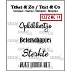 Crealies Clearstamp Tekst&Zo 4x Beterschap 11 (NL)  max. 30 mm    