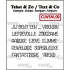 Crealies Clearstamp Tekst & Zo woordstrips Jij bent een... (NL) 5x4x45 mm 