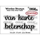 Crealies Clearstamp Wordzz van Harte beterschap (NL) 22x78mm 