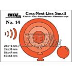 Crealies Crea-nest-dies small no. 14  4x ballon rond   max. 65 x 61 mm