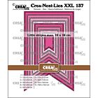 Crealies Crea-nest-dies XXL Fishtail banner kleine streepjes CLNESTXXL137 max. 10x16 cm