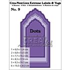 Crealies Crea-nest-lies Extreme labels&tags no 9 with dots 