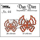 Crealies Duo Dies no. 44 Vlinders 6 37x40mm-28x30mm / CLDD44