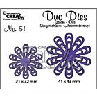 Crealies Duo Dies no. 51 bloem 22 CLDD51 / 31x32, 41x43mm