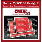 Crealies On The MOVE Mix Center Step Card with square  10,5x14,5cm 