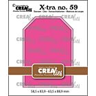 Crealies Xtra no. 59  ATC Label glad CLXtra59 58,5x83,9 - 63,5x88,9mm