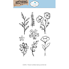 Elizabeth Craft Designs Hello You! Stamp and Die Set Flower Scribbles (CSD441)