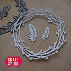 Craft & You Willow Wreath with Feathers Dies (CW407)