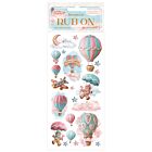 Stamperia Candy Christmas Rub-on 4x8,5 Inch Air Balloons (DFLRB172)