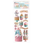 Stamperia Candy Christmas Rub-on 4x8,5 Inch Cakes (DFLRB175)