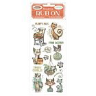 Stamperia Furry Friends Rub-On 4x8,5 Inch Cat (DFLRB197)