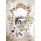 Stamperia Rice Paper A4 Romantic Horses Lake (DFSA4582)