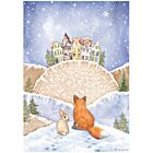 Winter Valley A4 Rice Paper Fox and Bunny  (DFSA4797)