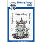 Whimsy Stamps Unicorn Kisses Clear Stamps