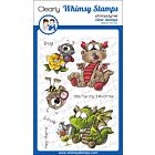 Whimsy Stamps Garden Dragons Clear Stamps