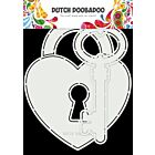 Dutch Doobadoo Card Art Key to my heart 2st 