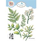 Elizabeth Craft Designs Bohemian Rose Die Fern & Greenery (2308)