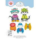 Meet the Cats Die Cat Clothing Accessories by Cute & Whimsical (2372) - Meet the Cats Die Cat Clothing Accessories by Cute & Whimsical (2372)