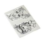 Elizabeth Craft Design Charlene & Ilse art journal stamps earthy girls