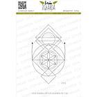 Lesia Zgharda Design photopolymer Stamp Geometric ornament 5.3x9.2