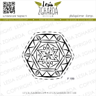 Lesia Zgharda Design photopolymer Stamp Geometric rosette 5.5x5