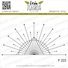 Lesia Zgharda Design Stamp Geometric sunbeams F222