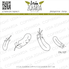 Lesia Zgharda Design photopolymer Stamp Set Feathers (small) 