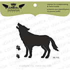 Lesia Zgharda Design photopolymer Stamp Set Wolf and paw prints 