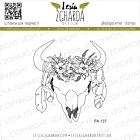 Lesia Zgharda Design photopolymer Stamp Skull in a boho style 