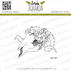 Lesia Zgharda Design photopolymer Stamp Skull with flowers 