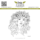 Lesia Zgharda Stamp Girl in a Wreath