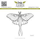 Lesia Zgharda Stamp Lunar Moth