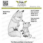 Lesia Zgharda Stamp Set Fox Mama and Baby in Cozy Scarves