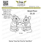 Lesia Zgharda Design Stamp “Cozy Tea Time for Two Mice”