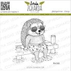 Lesia Zgharda Design Stamp Hedgehog Relaxing on the Pier