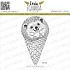 Lesia Zgharda Design Stamp Hedgehog Ice Cream Cone