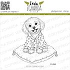 Lesia Zgharda Design Stamp Cute Maltipoo on a Pillow