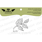  Lesia Zgharda Design photopolymer Stamp Branch with leaves FL171