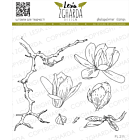 Lesia Zgharda Design Stamp Set &quot;Magnolia blossoms&quot; 