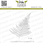  Lesia Zgharda Design photopolymer Stamp Fern (outline) FL220