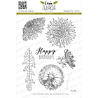 Lesia Zgharda Design Stamp dandelion FL302