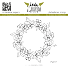 Lesia Zgharda Design Stamp "Christmas wreath with berries"