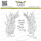 Lesia Zgharda Stamp Set Ferns with sentiment