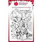 CE - Woodware Sweet Pea Postcard Clear Stamps 