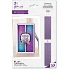 Gemini - 7"x2" 3D Panel Embossingfolder - Textured Knits