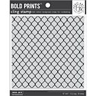 Hero Arts Cling Stamp 6"X6" Chain Linked Fence Bold Prints